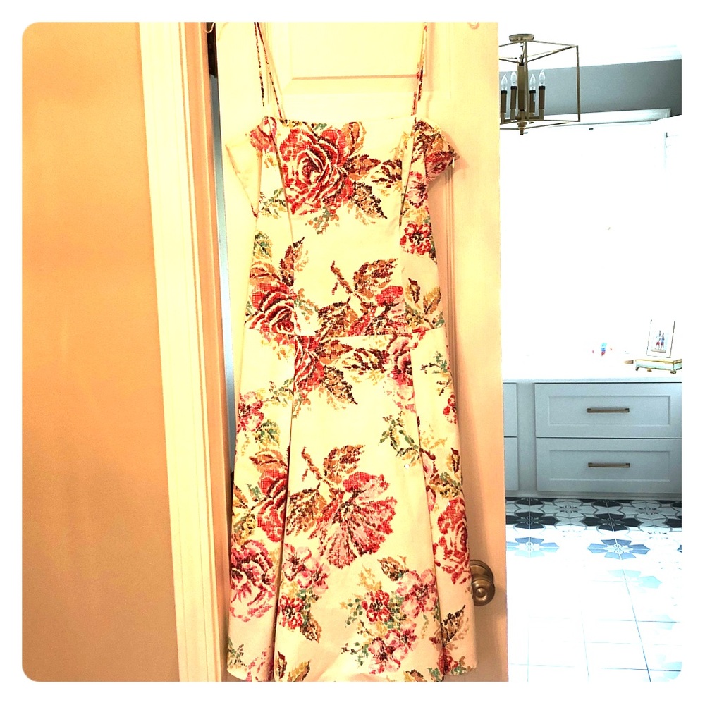 Park Bravo floral spaghetti strap dress